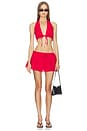 view 4 of 4 x REVOLVE Eyelet Halter Top in Red