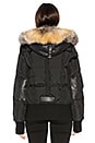 view 4 of 7 Fordham Bomber Down Jacket with Gold Fox and Asiatic Rabbit Fur in Black & Golden Fox Fur