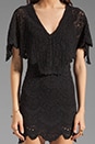 view 5 of 6 Spanish Lace Poncho Dress in Black