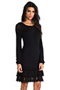 view 3 of 6 Peekaboo Sweater Dress in Black