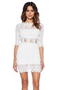 view 1 of 4 Florence Lace V Back Dress in White
