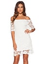 view 1 of 4 ROBE ÉPAULES DÉNUDÉES CARIBBEAN CROCHET in White