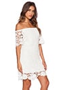 view 2 of 4 ROBE ÉPAULES DÉNUDÉES CARIBBEAN CROCHET in White