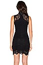 view 3 of 4 Victorian Lace Sleeveless Dress in Black