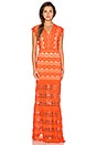 view 1 of 4 Antoinette Gown in Hot Orange
