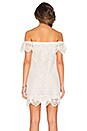 view 3 of 5 Seashell Lace Off Shoulder Dress in Dove