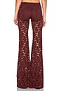 view 3 of 3 PANTALONES CAMPANA ENCAJE in Merlot