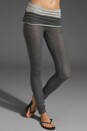 view 1 of 6 Double Foldover Legging in Charcoal
