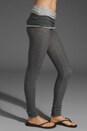 view 2 of 6 Double Foldover Legging in Charcoal
