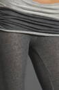 view 4 of 6 Double Foldover Legging in Charcoal