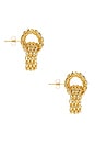 view 3 of 4 Penelope Hoops in Gold