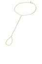 view 1 of 3 Sophia Pearl Hand Chain in Gold