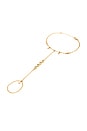 view 1 of 3 Natallia Hand Chain in Gold
