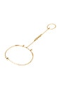 view 3 of 3 Natallia Hand Chain in Gold