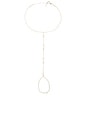 view 2 of 3 Sophia Pearl Hand Chain in Silver
