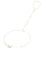view 3 of 3 Sophia Pearl Hand Chain in Silver