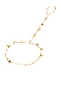 view 3 of 3 Liana Shaker Hand Chain in Gold