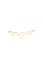 view 1 of 2 Eden Cross Double Anklet in Gold