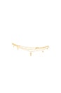 view 2 of 2 Eden Cross Double Anklet in Gold