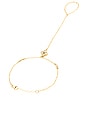 view 3 of 3 Aya Hand Chain in Gold