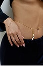 view 3 of 3 CHAÎNE BELLY in Gold & Pearl