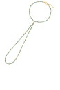 view 1 of 3 x REVOLVE Turquoise Link Hand Chain in Gold