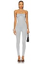 view 1 of 3 The Influence Jumpsuit in Grey Marl