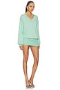 view 3 of 4 Deep Jumper in Aquamarine
