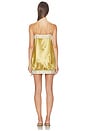 view 3 of 3 Satin Bow Dress in Gold