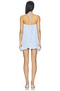 view 3 of 4 ROBE ROSE DETAIL HALTER  in Blue