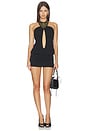 view 1 of 5 Studded Halter Dress in Vintage Grey