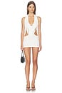 view 1 of 3 Fringe Mini Dress in White