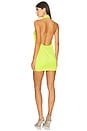 view 3 of 4 Halo Dress in Lime Green