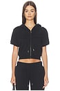 view 1 of 4 Cropped Hoodie in Black
