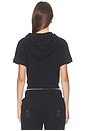view 3 of 4 Cropped Hoodie in Black