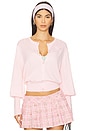 view 1 of 5 The Long Bubble Cardi in Bubblegum