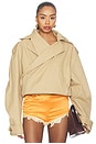 view 1 of 4 SWEAT À CAPUCHE TRENCH in Camel