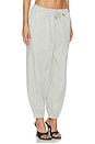 view 3 of 7 Cover Track Pant in Grey Marl