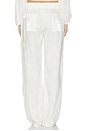 view 4 of 6 PANTALÓN CON TRABILLAS THE DOVE  in White