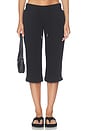 view 1 of 6 PANTALÓN CAPRI TRACKSUIT  in Black