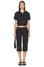 view 5 of 6 PANTALÓN CAPRI TRACKSUIT  in Black