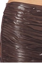 view 6 of 6 Long Lazer Skirt in Burgundy