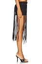 view 3 of 6 Fringe Swim Skirt in Black