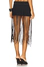 view 4 of 6 Fringe Swim Skirt in Black