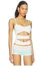 view 2 of 4 Triple Layered Bra Top in White