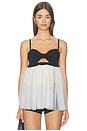 view 1 of 4 Bralette Tutu Cami in Black & White