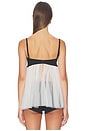 view 3 of 4 Bralette Tutu Cami in Black & White