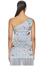 view 3 of 4 Lara Fringe Top in Powder Blue