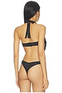 view 4 of 6 Fringe Bodysuit in White Polka