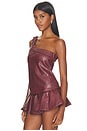 view 3 of 5 The Amelia Top in Burgundy